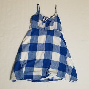 Size S Old Navy Blue & White Wide Plaid Sundress
